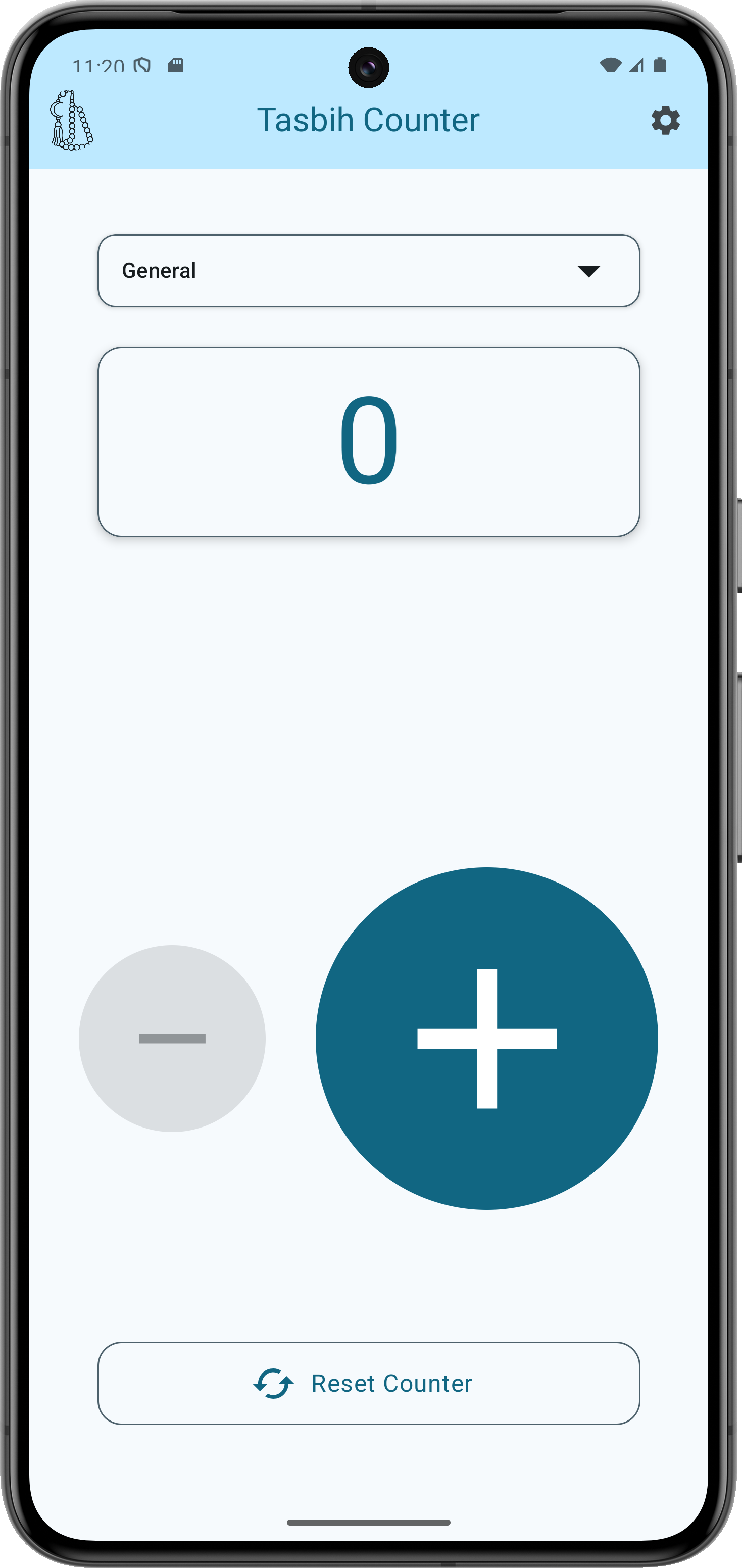 Tasbih Counter App Screenshot